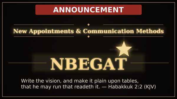 New Appointments & Communication Methods